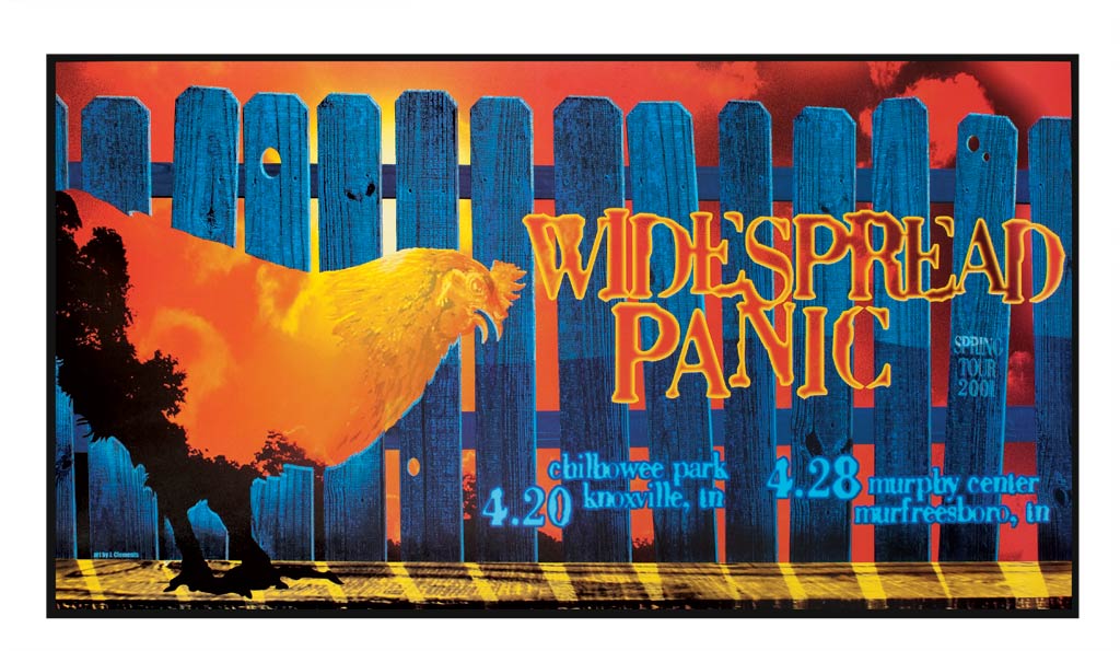 2001 Spring Tour tour poster by Jason Clements