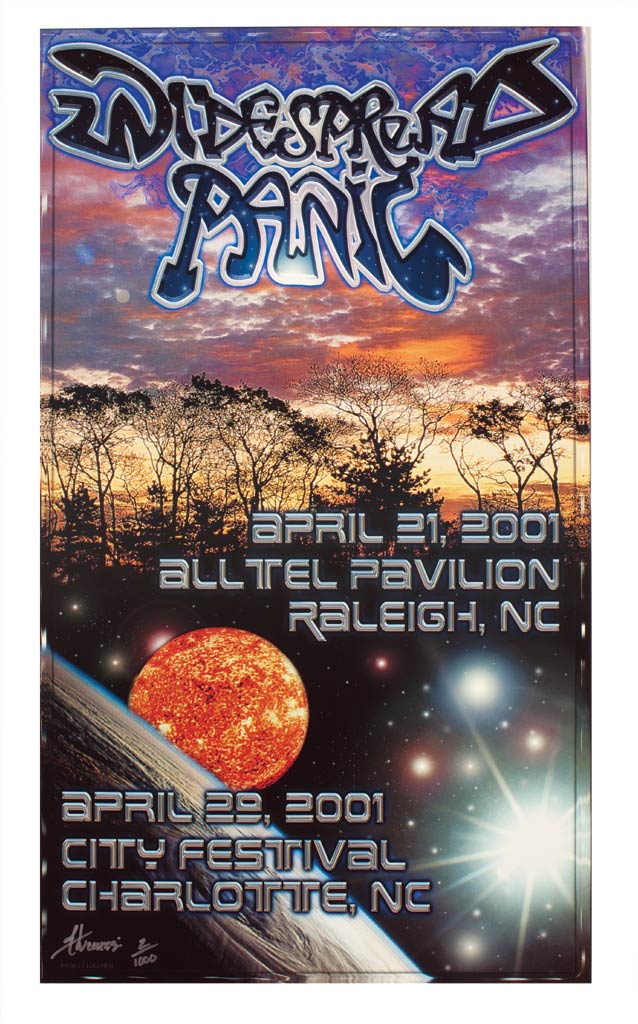 2001 Spring Tour tour poster by J.T. Lucchesi