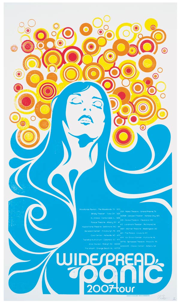 2007 Summer Tour tour poster by Chris Bilheimer