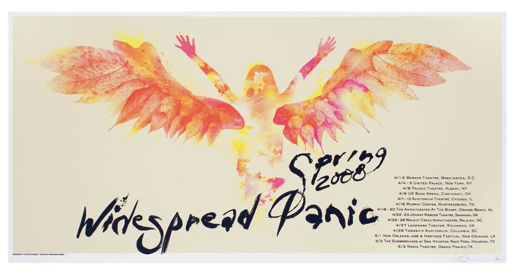 2008 Spring Tour tour poster by Chris Bilheimer