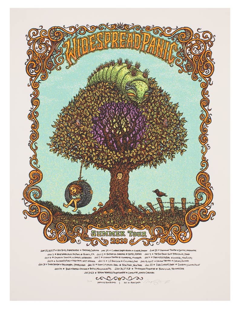 2010 Summer Tour tour poster by Marq Spusta