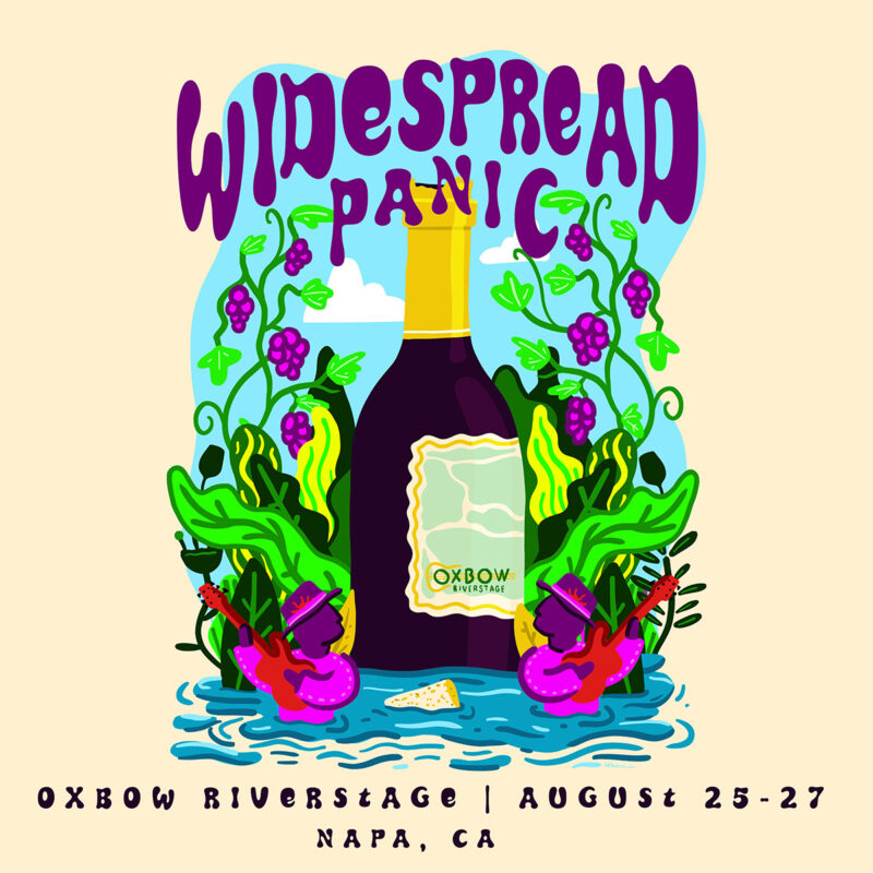 Widespread Panic live in Napa August 25, 26, 27, 2023