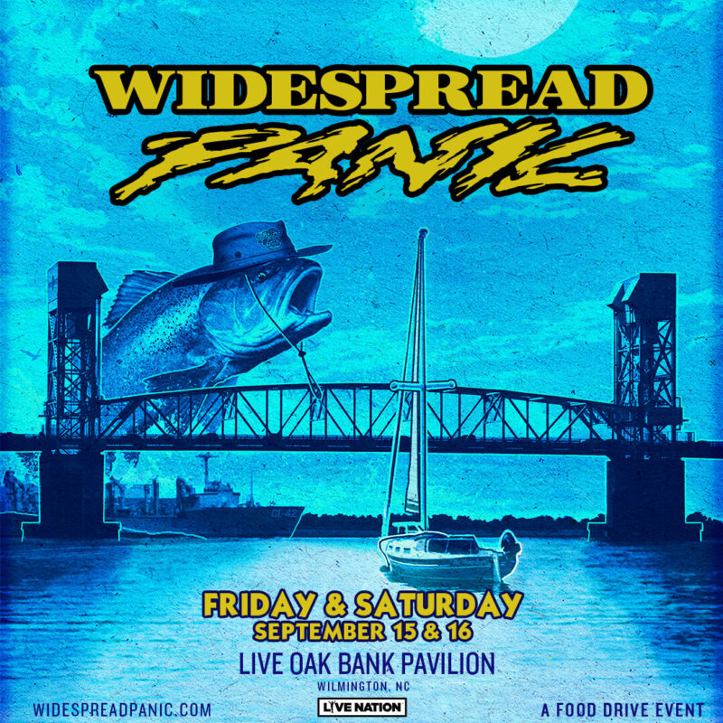Widespread Panic September 15 and 16, 2023 Live Oak Bank Pavilion Wilmington, NC