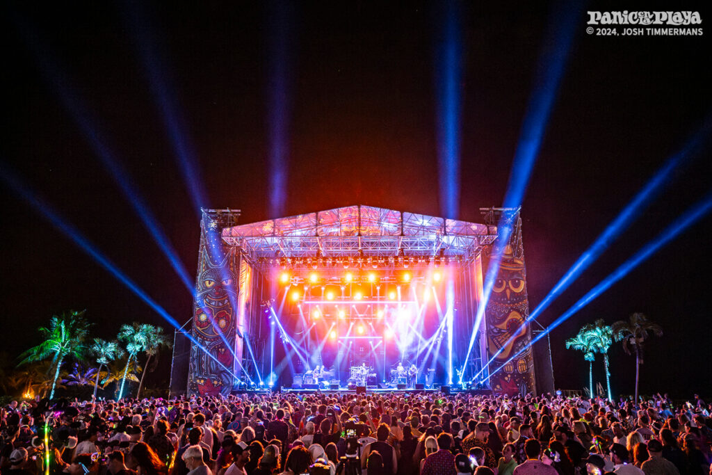 Widespread Panic performing at Panic en la Playa Doce on April 17, 2024