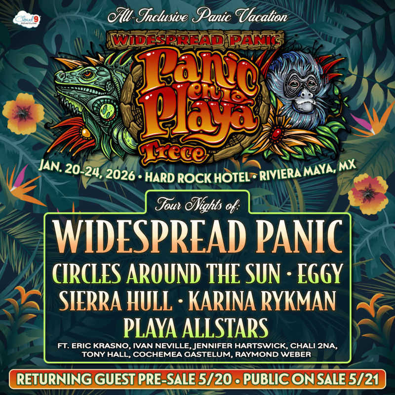 Promotional graphic for Panic en la Playa 2026