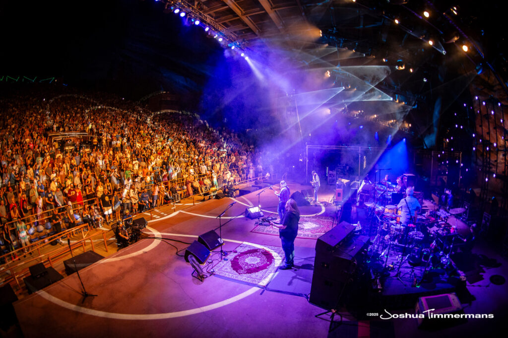 Scene from Widespread Panic&#039;s show at Red Rocks Amphitheatre in Morrison, CO on Friday, June 27, 2025