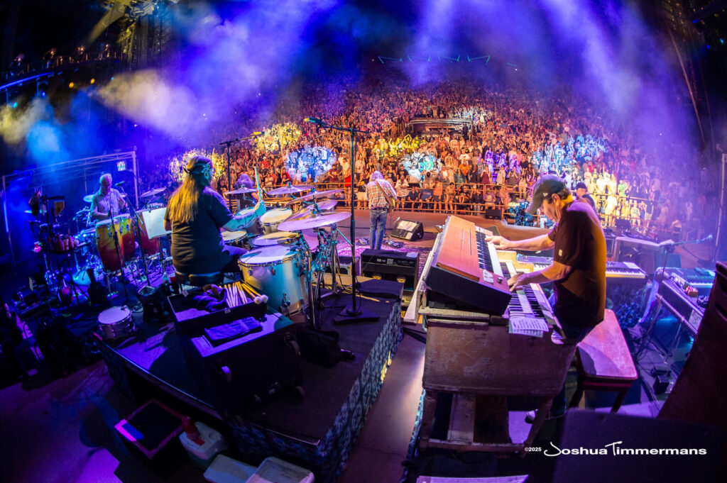 Scene from Widespread Panic&#039;s show at Red Rocks Amphitheatre in Morrison, CO on Friday, June 27, 2025