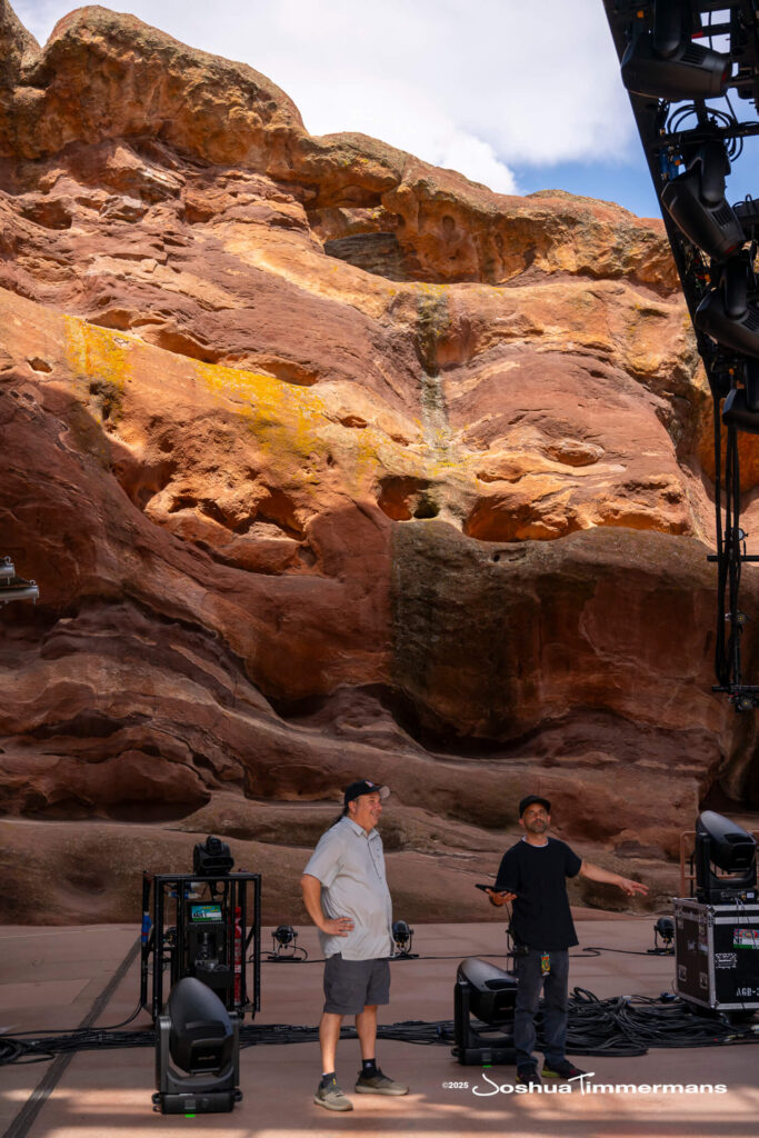 Scene from Widespread Panic&#039;s show at Red Rocks Amphitheatre in Morrison, CO on Friday, June 27, 2025