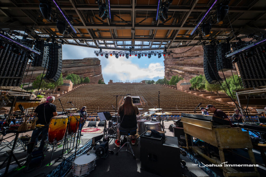 Scene from Widespread Panic&#039;s show at Red Rocks Amphitheatre in Morrison, CO on Friday, June 27, 2025
