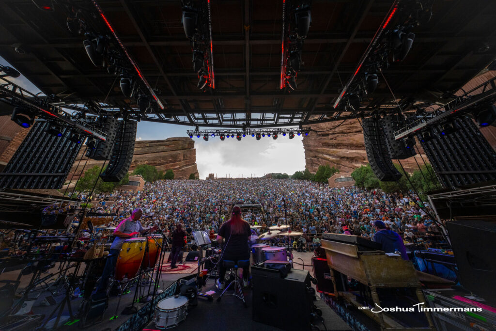 Scene from Widespread Panic&#039;s show at Red Rocks Amphitheatre in Morrison, CO on Friday, June 27, 2025