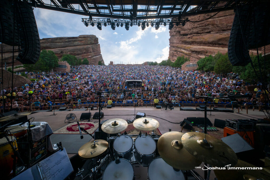 Scene from Widespread Panic&#039;s show at Red Rocks Amphitheatre in Morrison, CO on Friday, June 27, 2025