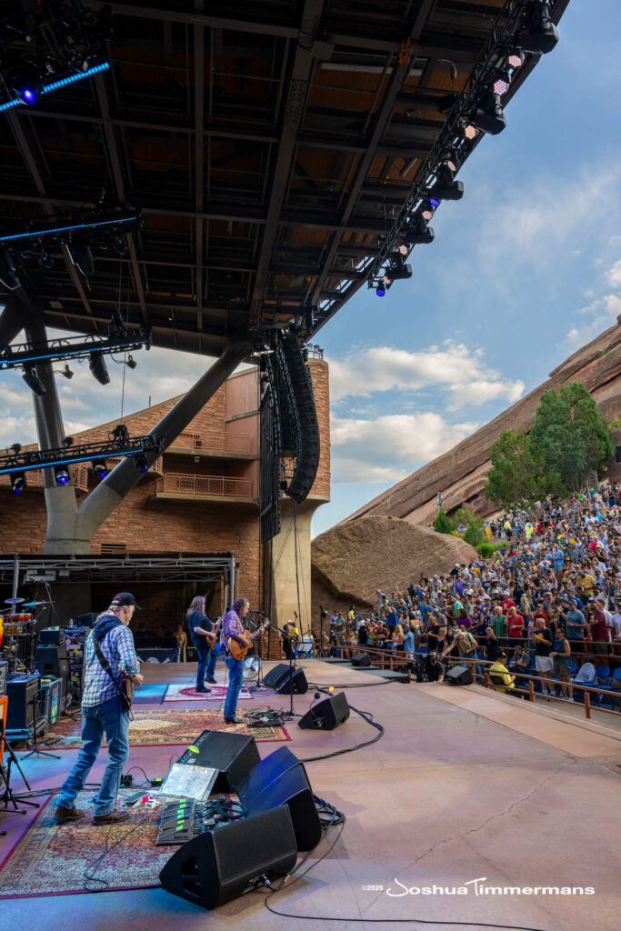 Scene from Widespread Panic&#039;s show at Red Rocks Amphitheatre in Morrison, CO on Friday, June 27, 2025