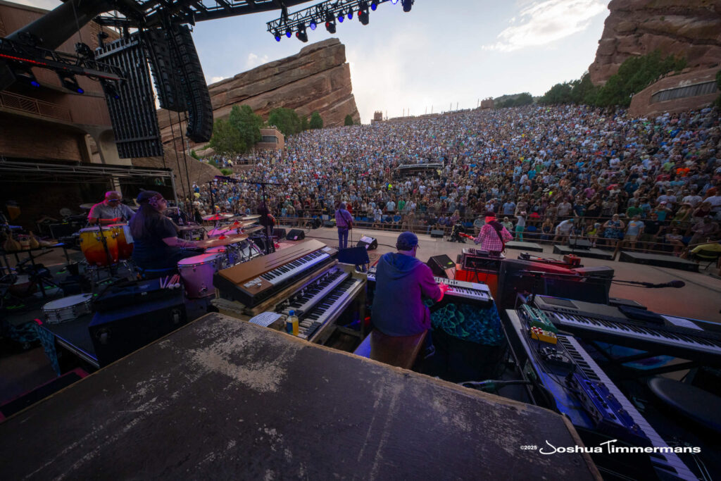 Scene from Widespread Panic&#039;s show at Red Rocks Amphitheatre in Morrison, CO on Friday, June 27, 2025