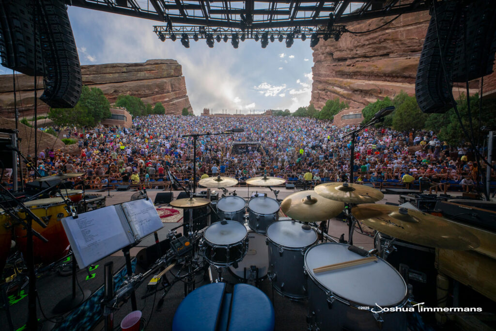 Scene from Widespread Panic&#039;s show at Red Rocks Amphitheatre in Morrison, CO on Friday, June 27, 2025