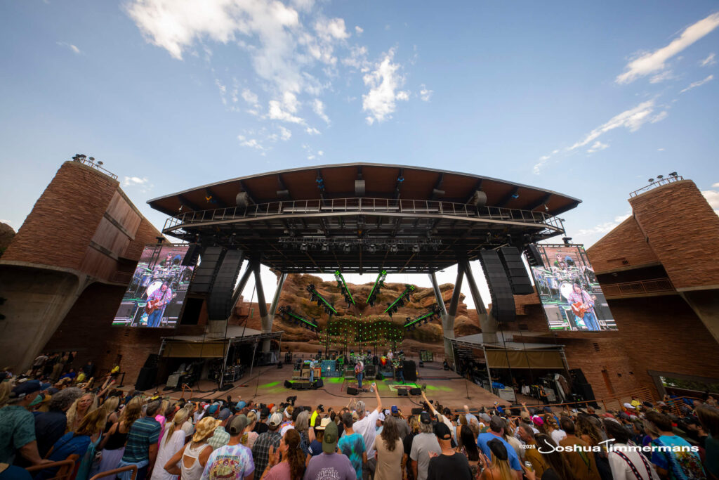 Scene from Widespread Panic&#039;s show at Red Rocks Amphitheatre in Morrison, CO on Friday, June 27, 2025