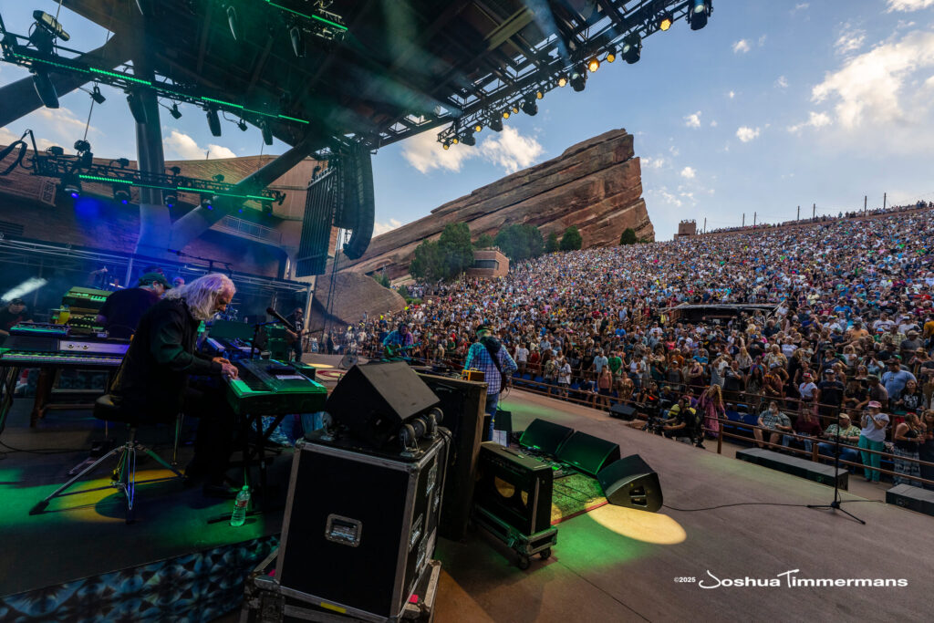 Scene from Widespread Panic&#039;s show at Red Rocks Amphitheatre in Morrison, CO on Friday, June 27, 2025