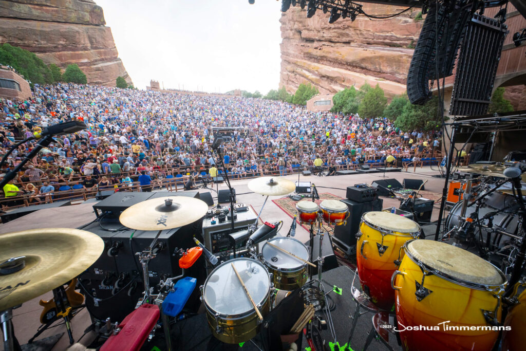 Scene from Widespread Panic&#039;s show at Red Rocks Amphitheatre in Morrison, CO on Friday, June 27, 2025