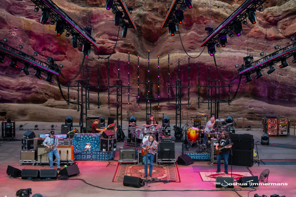Scene from Widespread Panic&#039;s show at Red Rocks Amphitheatre in Morrison, CO on Friday, June 27, 2025