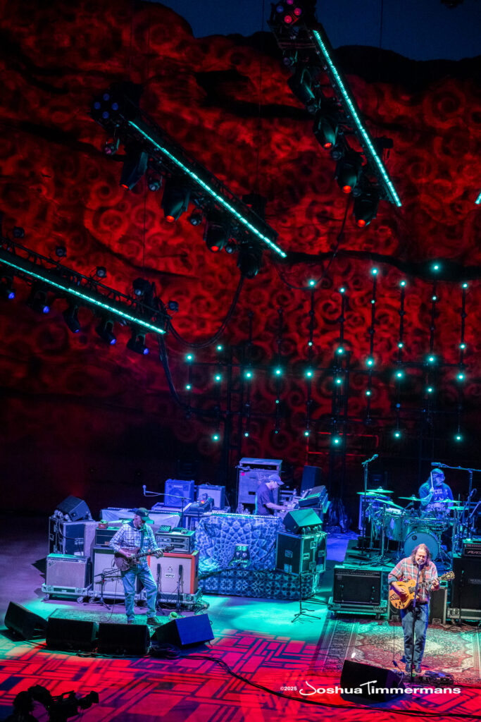 Scene from Widespread Panic&#039;s show at Red Rocks Amphitheatre in Morrison, CO on Friday, June 27, 2025
