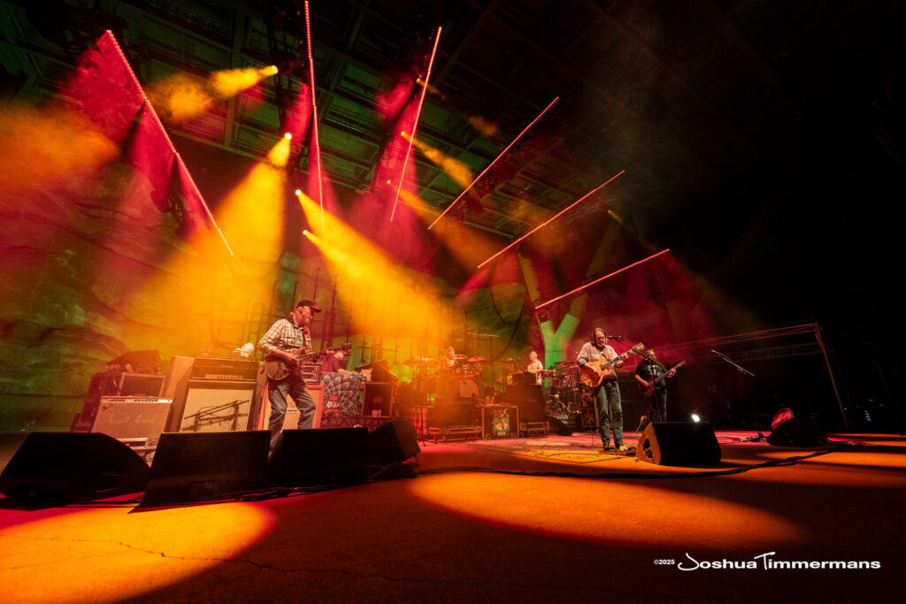 Scene from Widespread Panic&#039;s show at Red Rocks Amphitheatre in Morrison, CO on Friday, June 27, 2025