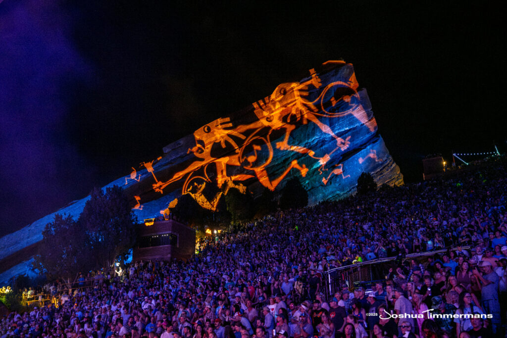 Scene from Widespread Panic&#039;s show at Red Rocks Amphitheatre in Morrison, CO on Friday, June 27, 2025