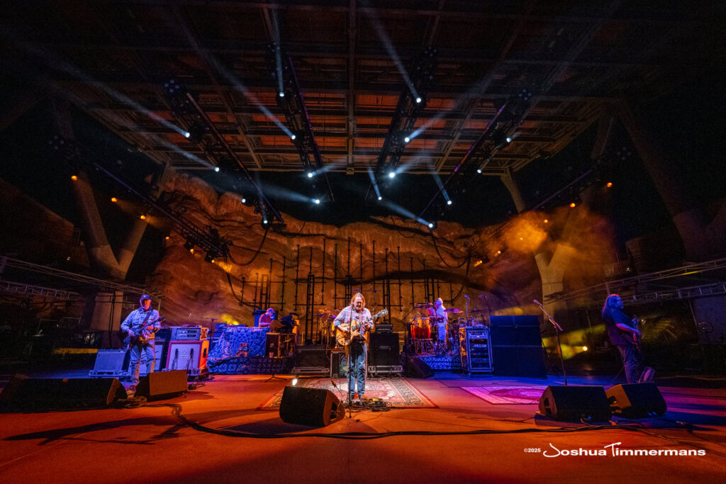 Scene from Widespread Panic&#039;s show at Red Rocks Amphitheatre in Morrison, CO on Friday, June 27, 2025