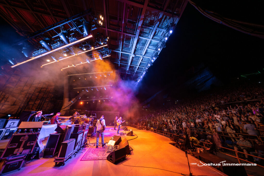 Scene from Widespread Panic&#039;s show at Red Rocks Amphitheatre in Morrison, CO on Friday, June 27, 2025
