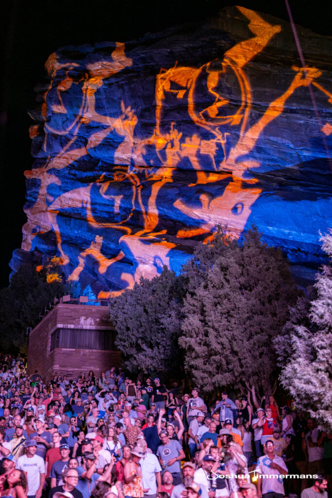 Scene from Widespread Panic&#039;s show at Red Rocks Amphitheatre in Morrison, CO on Friday, June 27, 2025