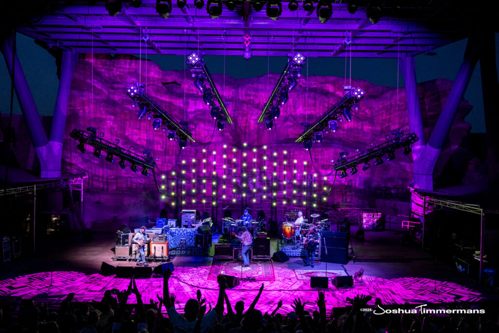 Scene from Widespread Panic&#039;s show at Red Rocks Amphitheatre in Morrison, CO on Friday, June 27, 2025