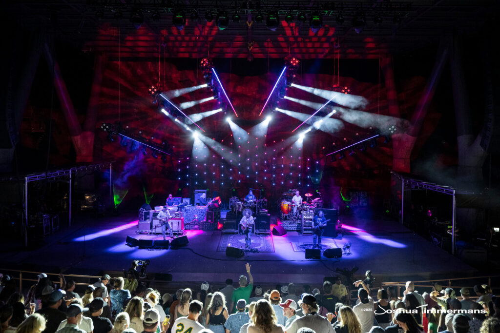 Scene from Widespread Panic&#039;s show at Red Rocks Amphitheatre in Morrison, CO on Friday, June 27, 2025
