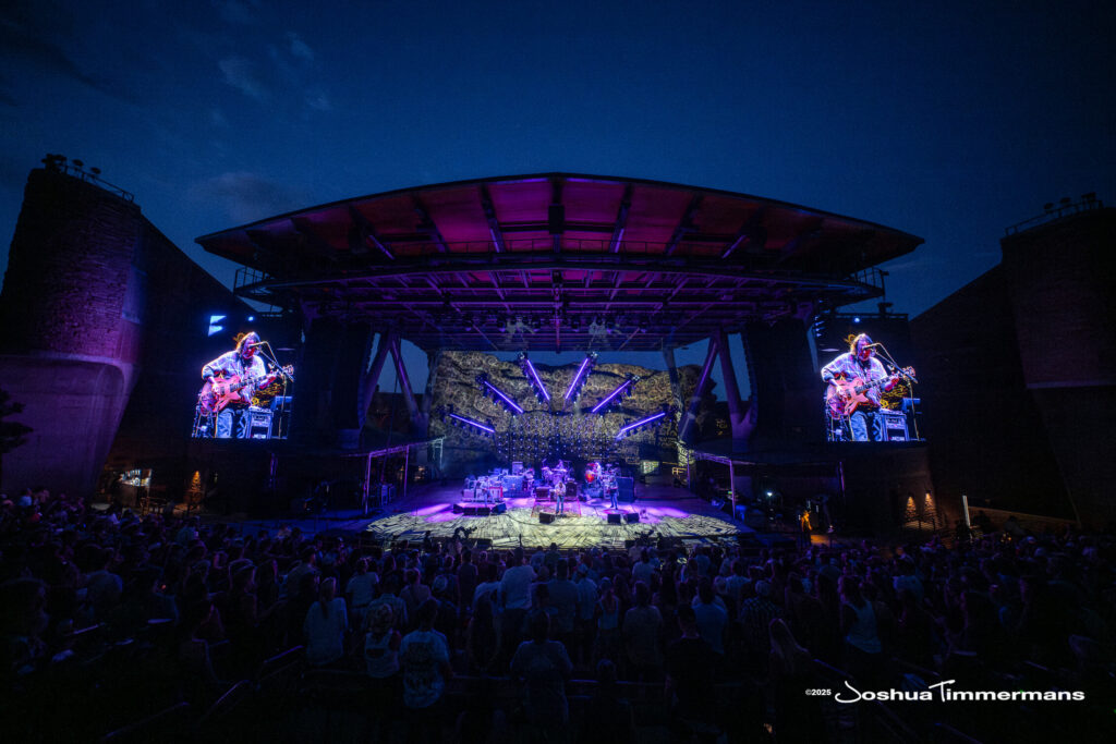 Scene from Widespread Panic&#039;s show at Red Rocks Amphitheatre in Morrison, CO on Friday, June 27, 2025