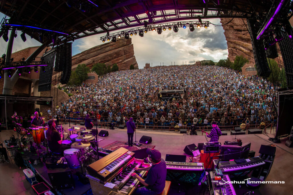 Scene from Widespread Panic&#039;s show at Red Rocks Amphitheatre in Morrison, CO on Saturday, June 28, 2025