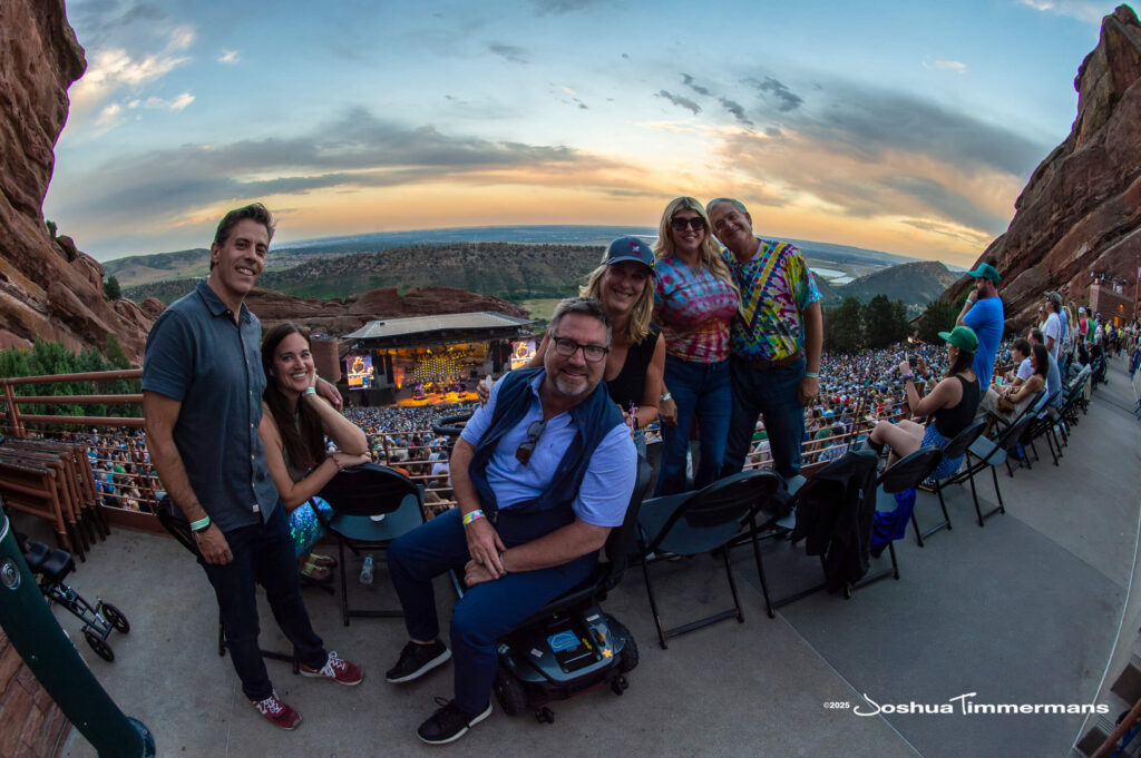 Scene from Widespread Panic&#039;s show at Red Rocks Amphitheatre in Morrison, CO on Saturday, June 28, 2025