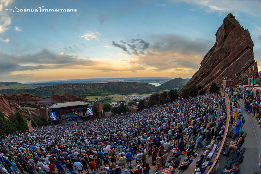 Scene from Widespread Panic&#039;s show at Red Rocks Amphitheatre in Morrison, CO on Saturday, June 28, 2025