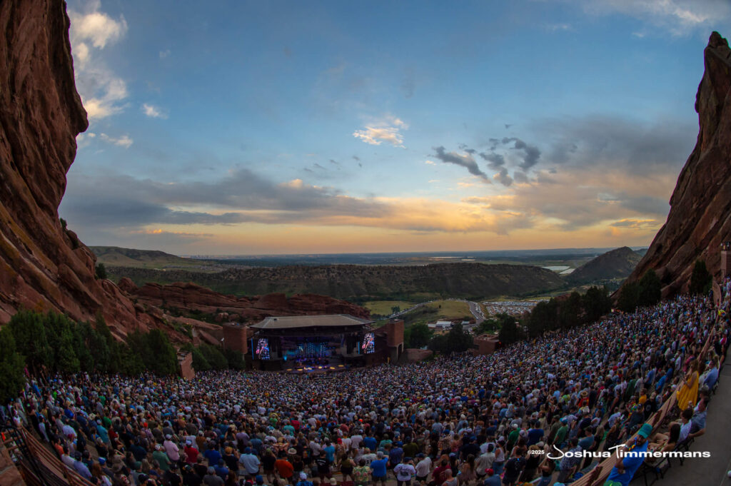 Scene from Widespread Panic&#039;s show at Red Rocks Amphitheatre in Morrison, CO on Saturday, June 28, 2025