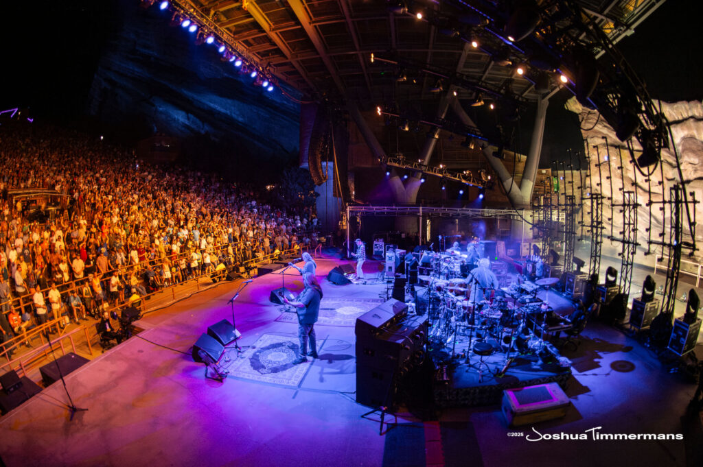 Scene from Widespread Panic&#039;s show at Red Rocks Amphitheatre in Morrison, CO on Saturday, June 28, 2025