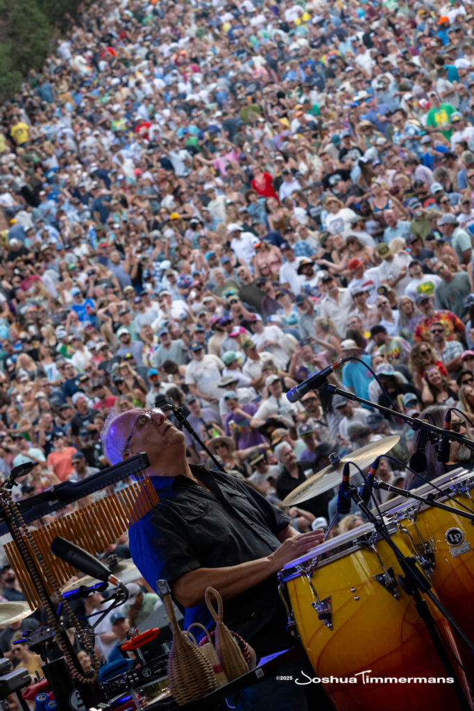 Scene from Widespread Panic&#039;s show at Red Rocks Amphitheatre in Morrison, CO on Saturday, June 28, 2025