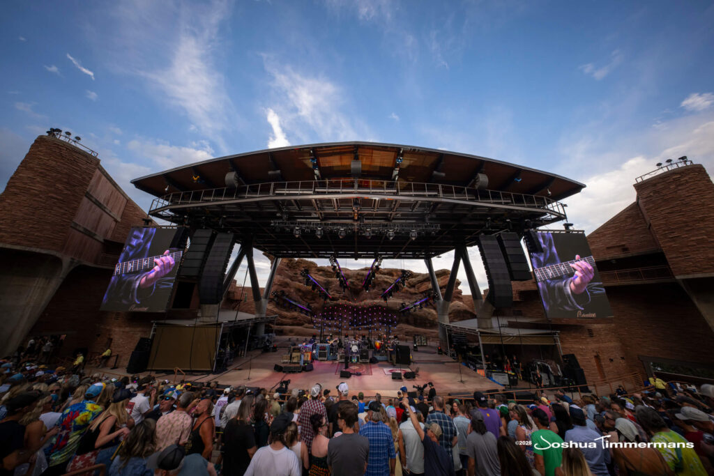 Scene from Widespread Panic&#039;s show at Red Rocks Amphitheatre in Morrison, CO on Saturday, June 28, 2025