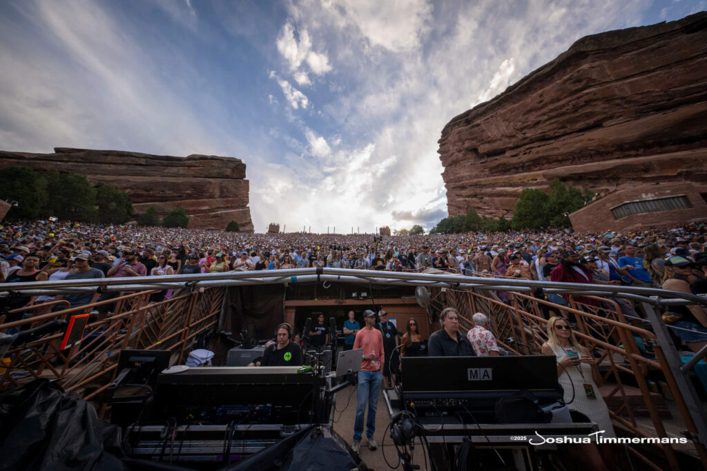 Scene from Widespread Panic&#039;s show at Red Rocks Amphitheatre in Morrison, CO on Saturday, June 28, 2025