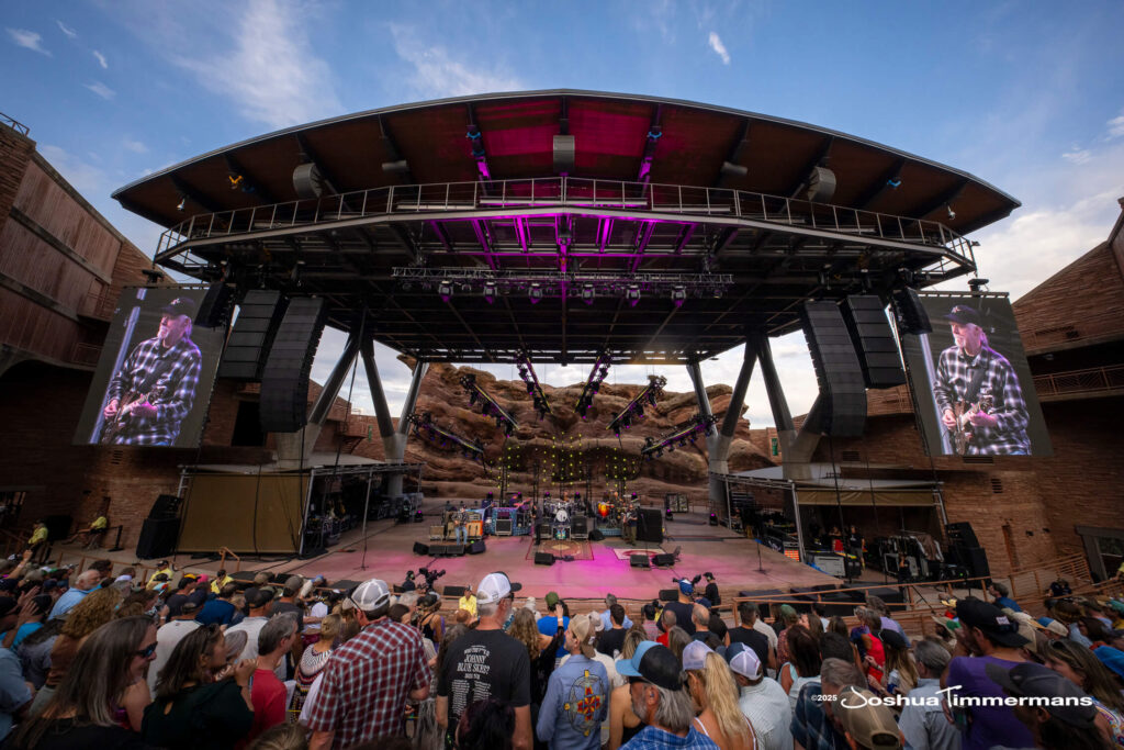 Scene from Widespread Panic&#039;s show at Red Rocks Amphitheatre in Morrison, CO on Saturday, June 28, 2025