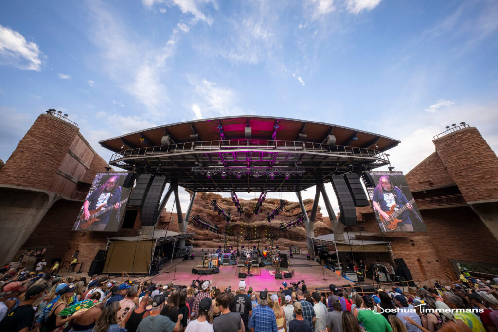 Scene from Widespread Panic&#039;s show at Red Rocks Amphitheatre in Morrison, CO on Saturday, June 28, 2025