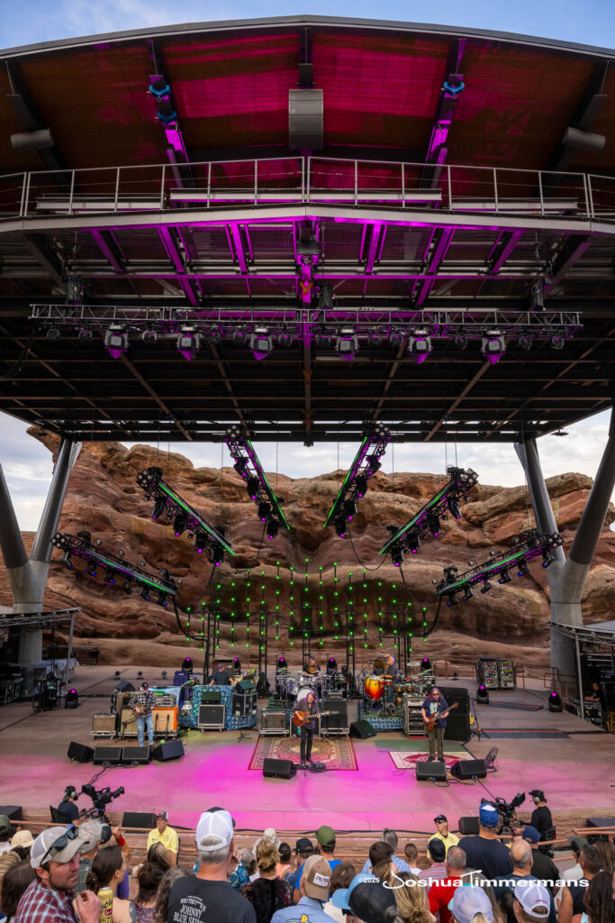 Scene from Widespread Panic&#039;s show at Red Rocks Amphitheatre in Morrison, CO on Saturday, June 28, 2025