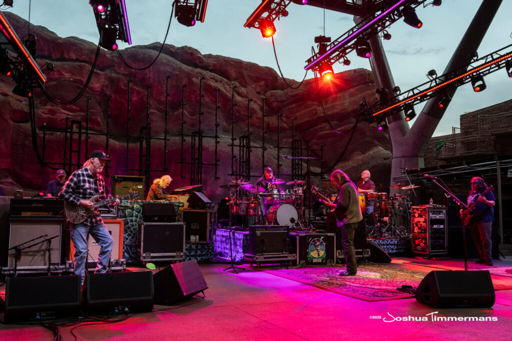 Scene from Widespread Panic&#039;s show at Red Rocks Amphitheatre in Morrison, CO on Saturday, June 28, 2025