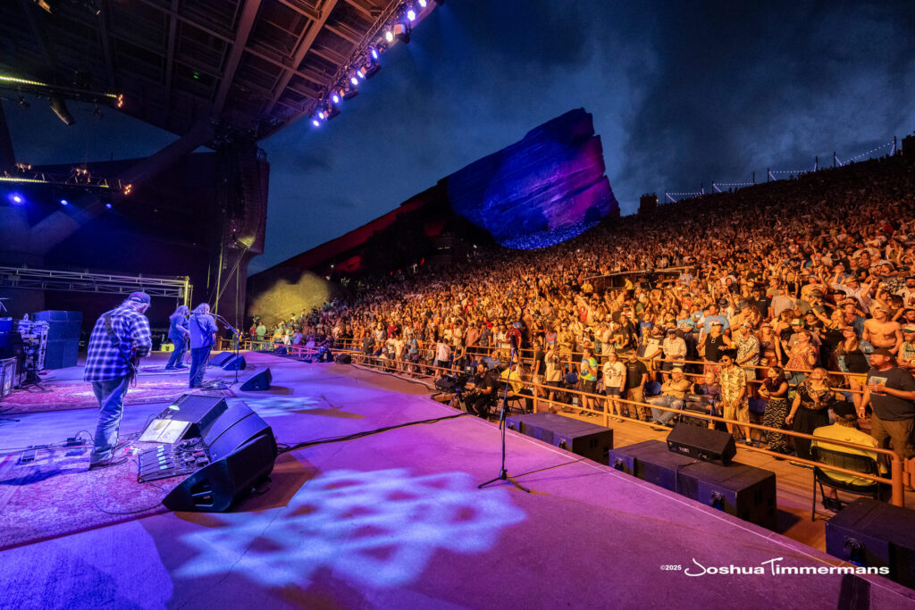 Scene from Widespread Panic&#039;s show at Red Rocks Amphitheatre in Morrison, CO on Saturday, June 28, 2025