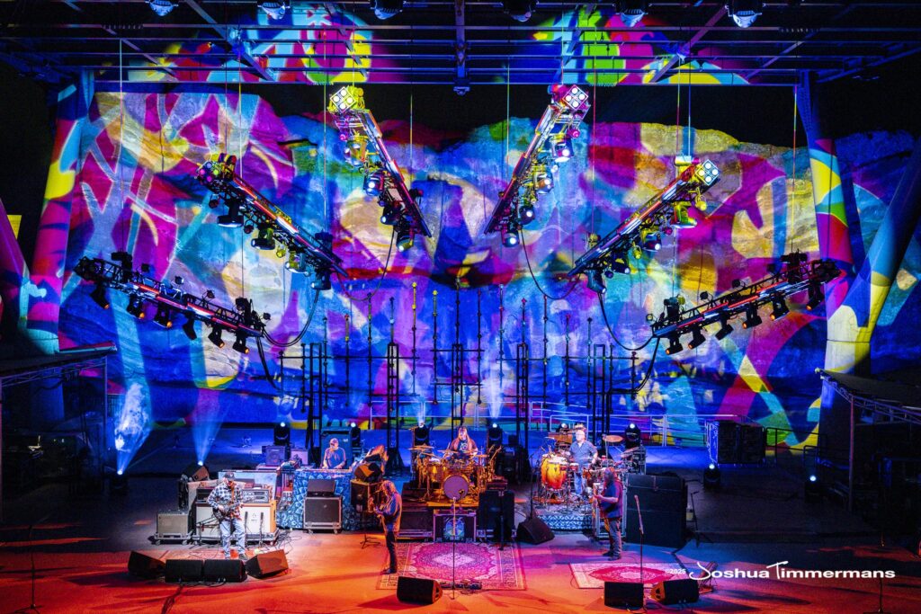 Scene from Widespread Panic&#039;s show at Red Rocks Amphitheatre in Morrison, CO on Saturday, June 28, 2025