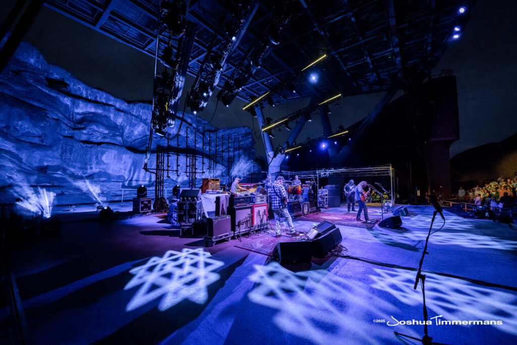 Scene from Widespread Panic&#039;s show at Red Rocks Amphitheatre in Morrison, CO on Saturday, June 28, 2025