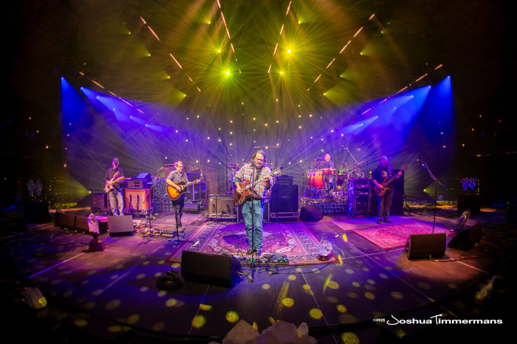 A moment from the Widespread Panic July 24, 2025 performance in Asheville, NC