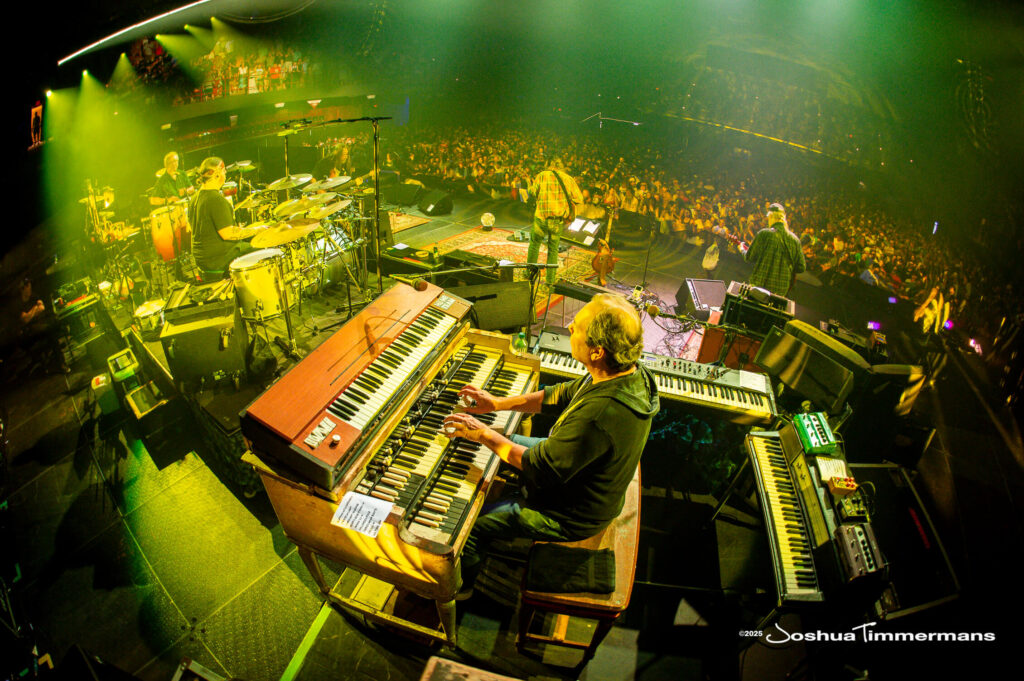 A moment from the Widespread Panic July 24, 2025 performance in Asheville, NC
