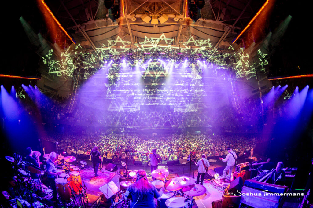 A moment from the Widespread Panic July 25, 2025 performance in Asheville, NC