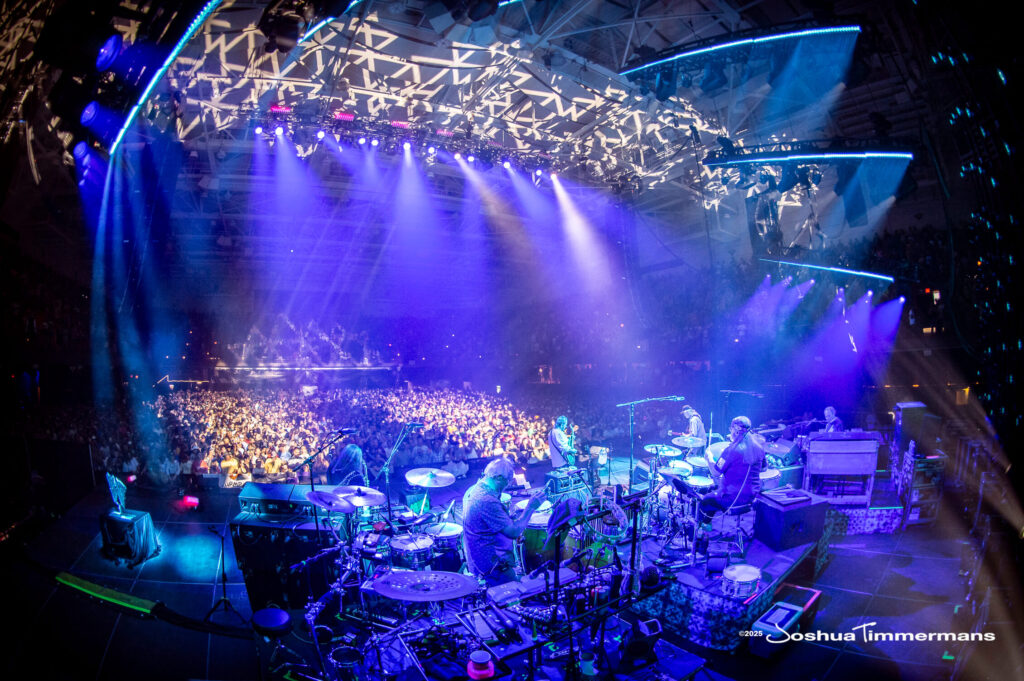 A moment from the Widespread Panic July 25, 2025 performance in Asheville, NC